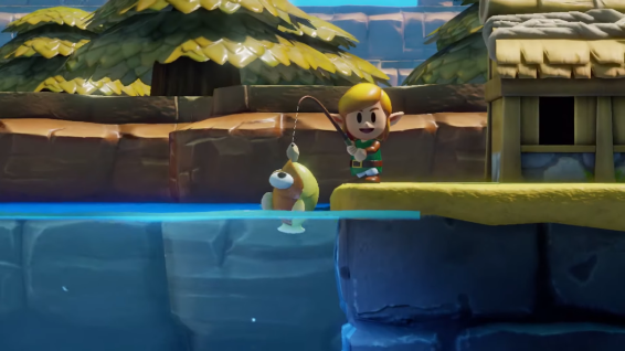 That poor fish; the last thing it will see is Link's cold, dead eyes